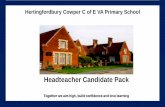 Headteacher Candidate Pack · 2. Within the school’s Christian ethos, provide a safe, calm and well-ordered environment for all pupils and staff, focused on safeguarding pupils