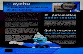 IT Process Automation Under Control Camera Settings ...ayehu.com/wp-content/uploads/2015/02/Ayehu-eyeShare-IT-Process... · Control process execution remotely via SMS, email or phone