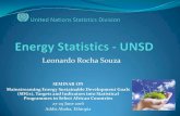 Leonardo Rocha Souza - Sustainable Development · UNSD activities – data compilation Annual data collection of energy statistics (database with information going back to 1950, covering