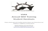 VSRA Annual WAF Training Student Handoutstag-out re ord sheet front and a k tehnial work doument re ord sheet ... 7. all work described in blocks 5 and/or has been stopped. ... authorization