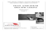 TEST AND ITEM SPECIFICATIONSsde.ok.gov/sde/sites/ok.gov.sde/files/documents/files/OCCT_TIS_G5_… · Grade 5 Mathematics Test and Item Specifications Oklahoma Core Curriculum Tests