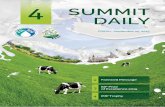 SUMMIT DAILY · 2016. 8. 1. · SUMMIT DAILY Friday, September 25, 2015 2 CONTENTCONTENTS Dear Colleagues, On behalf of the Organising Committee of the IDF World Dairy Summit 2015,