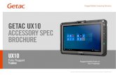 GETAC UX10 ACCESSORY SPEC BROCHURE · Copyright © 2020 Getac Technology Corporation and/or any of its affiliates. All Rights Reserved. FOLIO CASE Features & Benefits Specifically