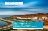 In Oman, for Oman - assets.new.siemens.com€¦ · Oman Vision 2040 aims to elevate infrastructure as a key economic instrument to help Oman become an industrial and trade hub. This
