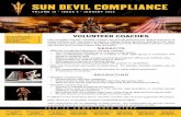Sun Devil Compliance · a part of the visit, the prospect and the coaching staff will be attending the home men’s basketball game. The head coach asked the volunteer coach to accompany