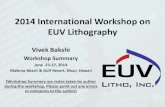 2014 International Workshop on EUV Lithography Workshop Summary 2014.pdf · lithography, and for 10nm, there is an EUV pilot line in addition to the primary approach of 193i extension.