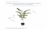 Landscaping Guidance for Improving Air Quality near Roadways...Sacramento Metropolitan Air Quality Management District Scenario 4 - Narrow Vegetation Strip on One Side of Noise Barrier