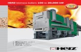 HERZ biomass boilers to 20,000 kWswebo.com/uploads/media/HERZ_Binder_ENG.pdf · max. fuel water content M40 (more than M50 with preheater Luvo) max. fuel ash content ≤ 7% Available