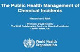 The Public Health Management of Chemical Incidents...risk assessment vital. •May be difficult to identify chemicals initially, exposure and thus health impact. •Exposure assessment