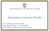 University of Notre Damesites.nd.edu/2018-accfo/files/2018/04/Automation-in-Accounts-Paya… · Expectations for the Future 26 • Decrease in manual payments • Staff Composition.