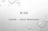 EE 220eebag/EE 220 chap 1.pdf · 2020. 2. 3. · HISTORY OF ELECTRICITY – A TIMELINE •1884 Nikola Tesla invented the electric alternator, an electric generator that produces alternating