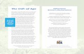 The Gift of Age Edmonton Seniors Declaration · Age is a gift to a city. Older adults allow us to connect with the generations before, to learn the stories that brought us here, to