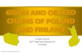 Csaba Jansik MTT Agrifood Research Finland · MTT Agrifood Research Finland Ciechocinek, December 12, 2012 ... but each segment is a separate market The chain is as strong as its