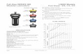 Full-Size SERIES 380 L380D Models Modular Lubricators Port ......Fluid Media: Compressed air. Inlet Pressure: Plastic bowl: 150 psig (10 bar). Metal bowl: 200 psig (14 bar). Oil Adjustment: