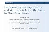 Home - Federal Reserve Bank of BostonOctober 2, 2015 . BROOKINGS The Issue: Revival of macroprudential policy in ... bank portfolio Macroprudential: capital, liquid assets, activities,