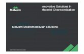 Innovative Solutions in Material Characterization · Innovative Solutions in Material Characterization. MALVERN HEADQUARTERS . Malvern Instruments is a Spectris company. Innovative