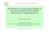 Die Deutsche Anpassungsstrategie an den Klimawandel (DAS) …project2.zalf.de/inkabb/publikationen/dokumentationen... · 2012. 11. 7. · INKA-BB TP5 Workshop in Berlin, 17. November