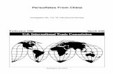 Persulfates From China - USITC · Antidumping and countervailing duty orders in third-country markets ..... I-13 Appendix A. ... persulfuric acid, and the active ingredient for all