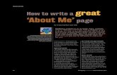 PRACTICE MATTERS How to write a great · Read your writing out loud, and if it sounds stiff, you need to change it until it flows more naturally. Sure, it needs to be polished and
