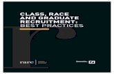 Class, raCe and graduate reCruitment: Best Practices r€¦ · Class, raCe and graduate reCruitment: Best PraCtiCes 1 Foreword This research into the success of candidates from different