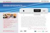 CP-WX5500 LCD Projector€¦ · cable, AA batteries x2, lens cover, adapter cover, security label, user’s manual CD, user’s manual, application CD Optional Accessories Wireless