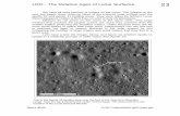 LRO - The Relative Ages of Lunar Surfaces 23 · LRO - The Relative Ages of Lunar Surfaces 23 We have all sees pictures of craters on the moon. The images on the next two pages show