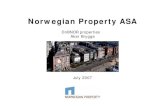 Norwegian Property ASA · 2018. 9. 27. · 2 EDB Business Partner ASA 75,5 6,6 % 12,1 3 DnBNOR Bank ASA 67,4 5,9 % 4,0 4 Nordea 43,7 3,8 % 6,9 5 SAS 40,4 3,5 % 9,8 6 If Skadeforsikring