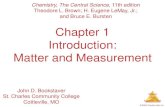 Chapter 1 Introduction: Matter and Measurement Chem Ch 1.pdfMatter And Measurement © 2009, Prentice-Hall, Inc. Chemistry In this science we study matter and the changes it undergoes.