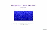 General Relativityjo/quantum/qm/gw/artp_old.pdf · Metric tensor contains all information about intrinsic curvature Properties Riemann tensor Antisymmetry Symmetry Bianchi identities