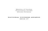 NATIONAL TOURISM AWARDS 2016-17tourism.gov.in/sites/default/files/2019-10/National Tourism Awards 2… · Road), New Delhi – 110 011. Tel: 011 – 2301 2641 E-mail ID: niche-tour@gov.in