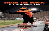 Share the Magic - MLB.com · Receive on-field Heavy Hitter Award (autographed baseball) Take batting practice at Oriole Park in the offseason Catered private suite for 14 guests Invitation