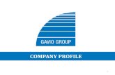 COMPANY PROFILE - BahnJournalisten · The Gavio Group is the leading Toll Motorway Operator in North-Western Italy with some 1,400 Kilometers of network under concession, located