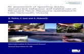 An assessment of spawning stocks, Macquarie Perch ......Spawning stocks, reproductive behaviour and habitat use of Macquarie Perch in Lake Dartmouth 2 Arthur Rylah Institute for Environmental