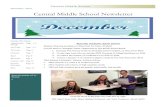 December, 2014 Central Middle School Newsletter · December, 2014 Administrator Message Pages 2-3 6th Grade Pages 4-5 7th Grade Pages 6 Orchestra Pages 7 Band Page 8 8th Grade Page