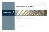 Parallel NFS (pNFS) - DTC · 2012. 8. 16. · IETF NFSv4.1 draft-ietf-nfsv4-minorversion1-10.txt Includes pNFS, sessions/RDMA, directory delegations U.Mich/CITI implÕg Linux client/server