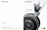 STEREO HEADPHONES SE-MASTER1...STEREO HEADPHONES SE-MASTER1 DELIVERING THE EXHILARATION OF MUSIC TO THE WORLD. ONE VISION AT THE HEART OF OUR HISTORY IN SOUND. Pioneer’s …