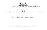 MASAI TECHNICAL TRAINING INSTITUTE TENDER DOCUMENT … · 1 masai technical training institute tender document for supply and delivery of library and e-library services tender no.