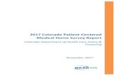 2017 Colorado Patient-Centered Medical Home Survey Report · 2017 Colorado PCMH Survey Report. Page 1-3 State of Colorado CO PCMH_2017 Satisfaction Report_1117 . Response Rates .