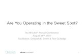Are You Operating in the Sweet Spot? - NCHEA...Are You Operating in the Sweet Spot? NCHEA 65th Annual Conference August 24nd, 2017 Facilitators: Deborah K. Smith & Ron Gulledge 1