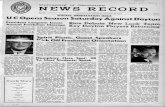 N·EW S' REC'ORD - University of Cincinnatidigital.libraries.uc.edu/collections/newsrecord/1967/1967_09_20.pdfSPE'CIAL ORI-ENTATION I:SSUE UCOpens Season Satu(day Against Dayton--It
