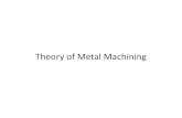 Theory of Metal Machining - Afe Babalola University · Most common application: to shape metal parts Most versatile of all manufacturing processes in its capability to produce a diversity