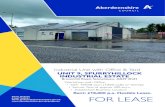 Industrial Unit with Office & Yard UNIT 9, SPURRYHILLOCK … · 2020. 9. 7. · UNIT 9, SPURRYHILLOCK INDUSTRIAL ESTATE Broomhill Road, Stonehaven Planning: The industrial unit is