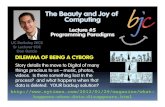 The Beauty and Joy of Computing · UC Berkeley “The Beauty and Joy of Computing” : Programming Paradigms (5) Garcia ! Computation is the evaluation of functions " Plugging pipes