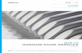 DOORS - titon.com · K16.11.03 K16.11 1. General characteristics 1.1. General • Due to an integrated spring system, the Horizon door handle always returns to its original starting