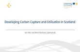 Developing Carbon Capture and Utilisation in Scotland · Market Opportunities for Scotland •Large-scale manufacture of commodity chemicals and biofuels •Smaller, niche market