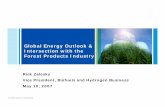 Global Energy Outlook & Intersection with the Forest ... · emerging biofuels market segment zImprove the performance of first-generation product quality assurance ... advanced biofuel