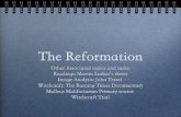 The Reformation - Savvi notes - Contactsavvinotes.weebly.com/.../7/6/2/27626249/the_reformation.pdfThe Reformation Other Associated topics and tasks: Readings: Martin Luther’s thesis