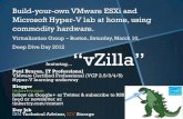 Virtualization Group Boston, Saturday, March 10, Deep Dive Day … · 2012. 3. 10. · Build-your-own VMware ESXi and Microsoft Hyper-V lab at home, using commodity hardware. Virtualization
