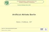 Dipl.Ing. Hans J. Kolitzus · Artificial Athlete Berlin Hans J. Kolitzus, IST. INSTITUT FÜR SPORTBODENTECHNIK IST Consulting GmbH ... DIN 18032-2 DIN 18035-7 FIH EN 14808 IAAF FIFA