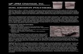 SOIL EROSION POLYMERS - irp-cdn.multiscreensite.com...larger soil aggregates. Larger soil aggregates will settle to the bottom of the discharge water. The anionic polymer bonds soil